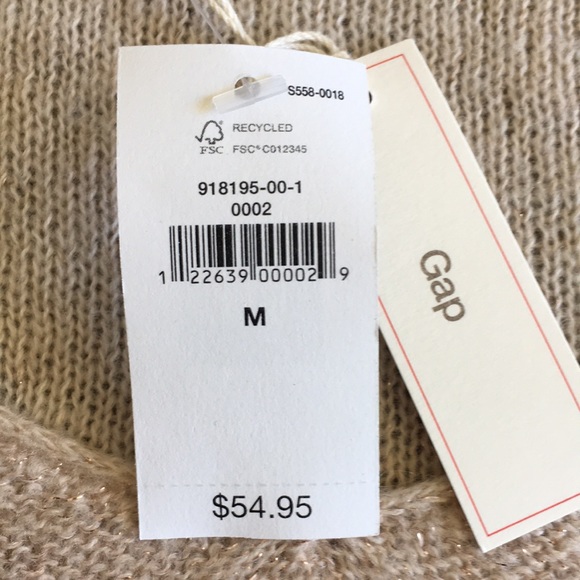 NWT GAP Shimmery Leggings-friendly Hi-lo Hem Pullover Sweater, size Medium ⭐️ - Picture 13 of 15
